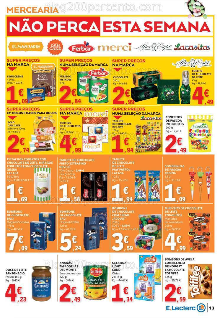 Antevisão Folheto E-LECLERC Promoções de 28 março a 1 abril