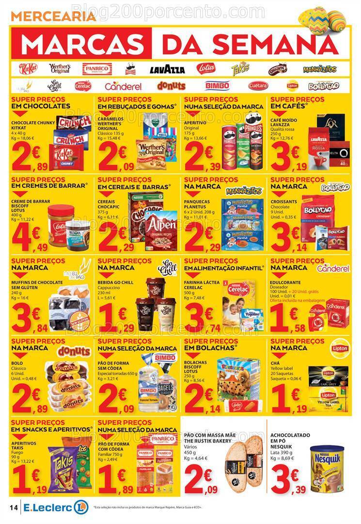 Antevisão Folheto E-LECLERC Promoções de 28 março a 1 abril