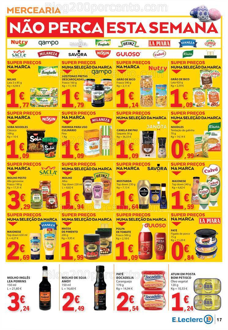 Antevisão Folheto E-LECLERC Promoções de 28 março a 1 abril