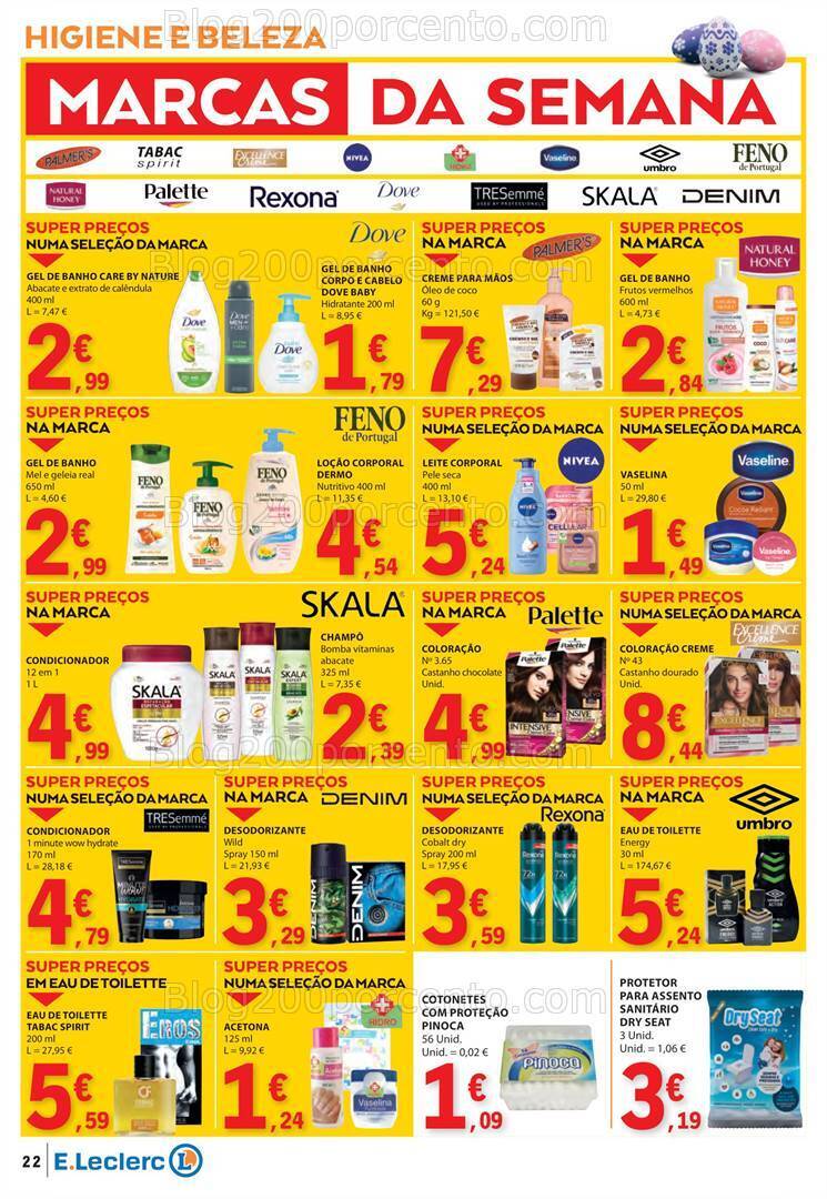 Antevisão Folheto E-LECLERC Promoções de 28 março a 1 abril