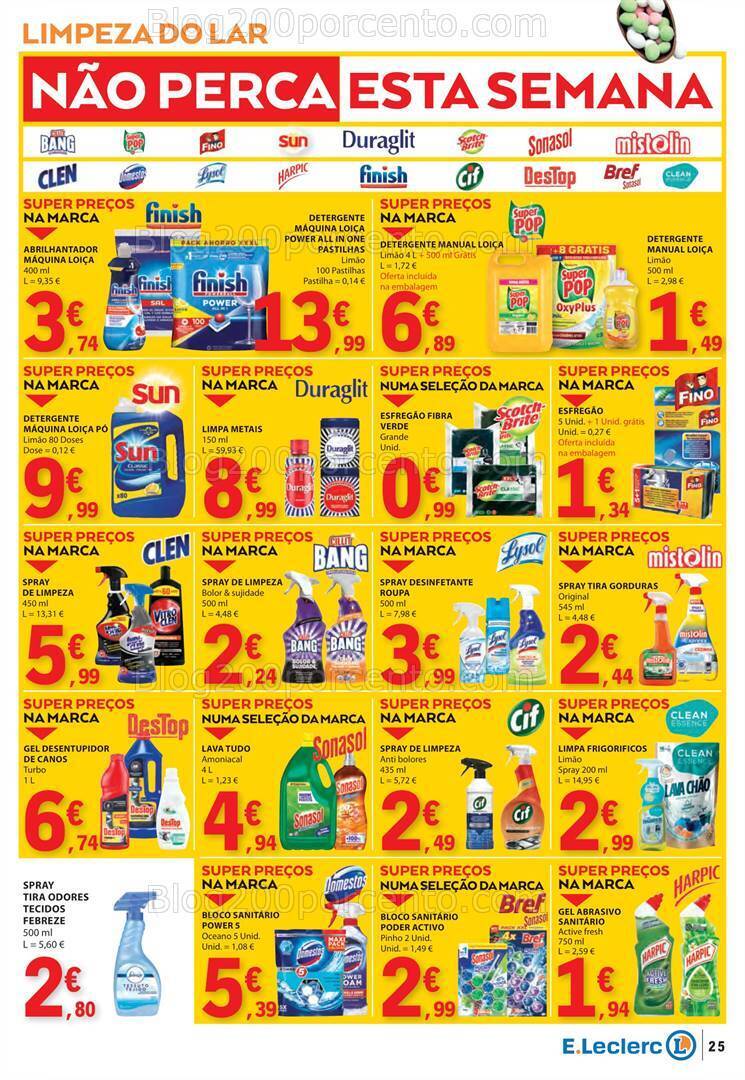 Antevisão Folheto E-LECLERC Promoções de 28 março a 1 abril