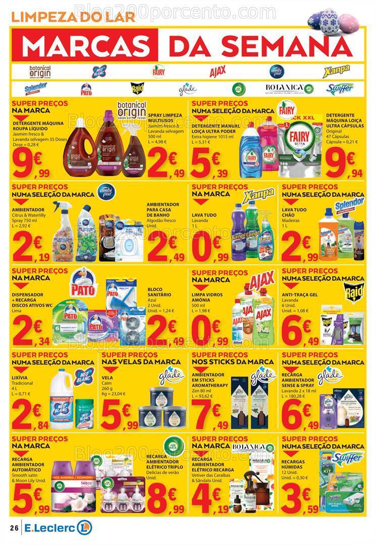Antevisão Folheto E-LECLERC Promoções de 28 março a 1 abril