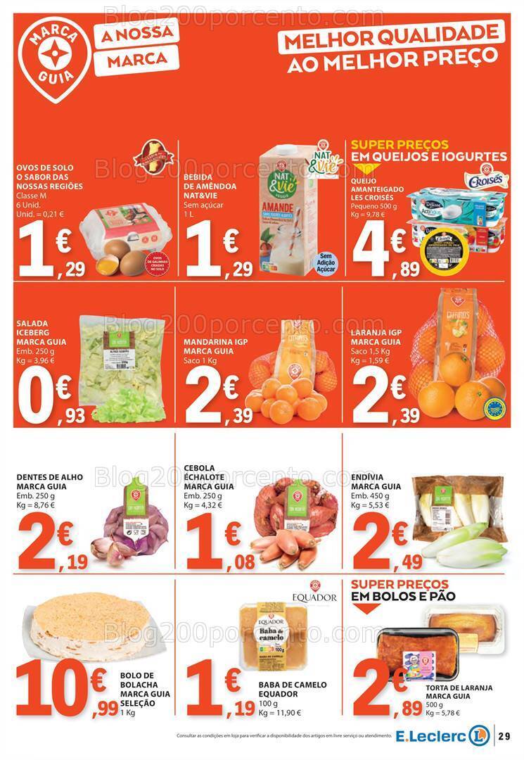 Antevisão Folheto E-LECLERC Promoções de 28 março a 1 abril