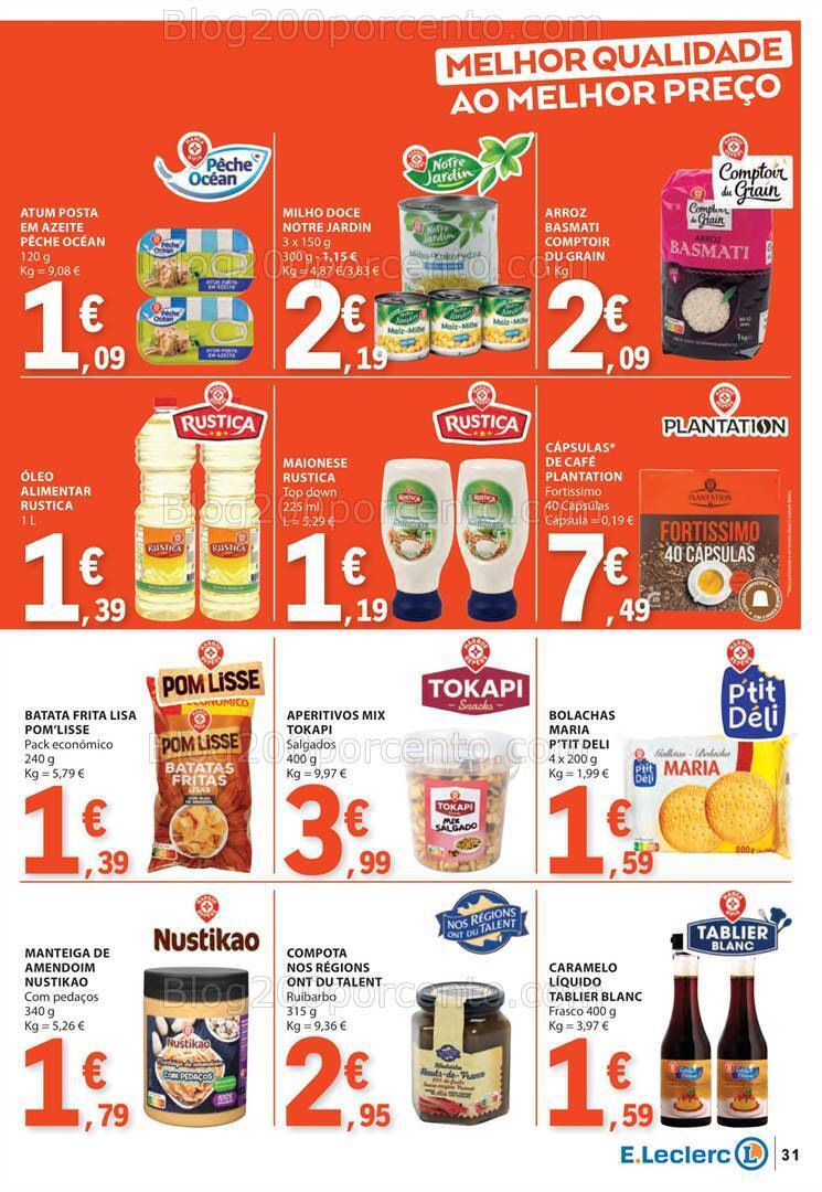 Antevisão Folheto E-LECLERC Promoções de 28 março a 1 abril