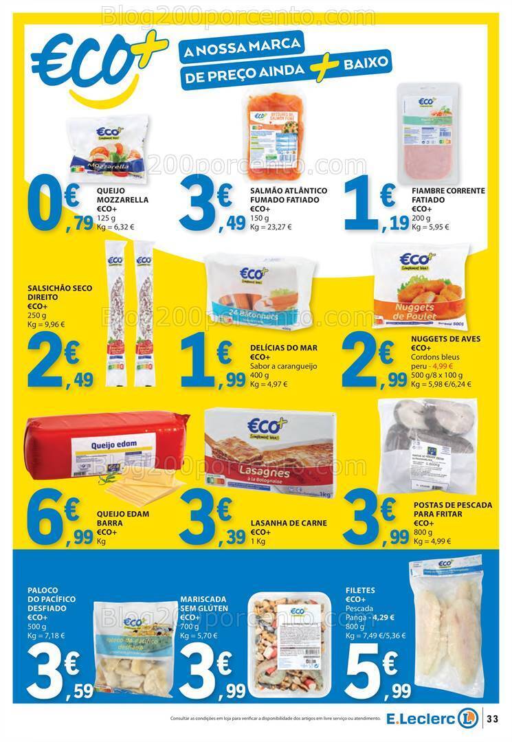 Antevisão Folheto E-LECLERC Promoções de 28 março a 1 abril