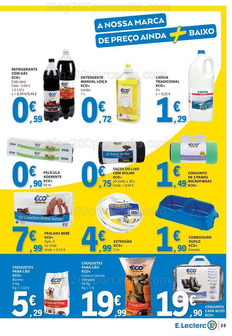 Antevisão Folheto E-LECLERC Promoções de 28 março a 1 abril