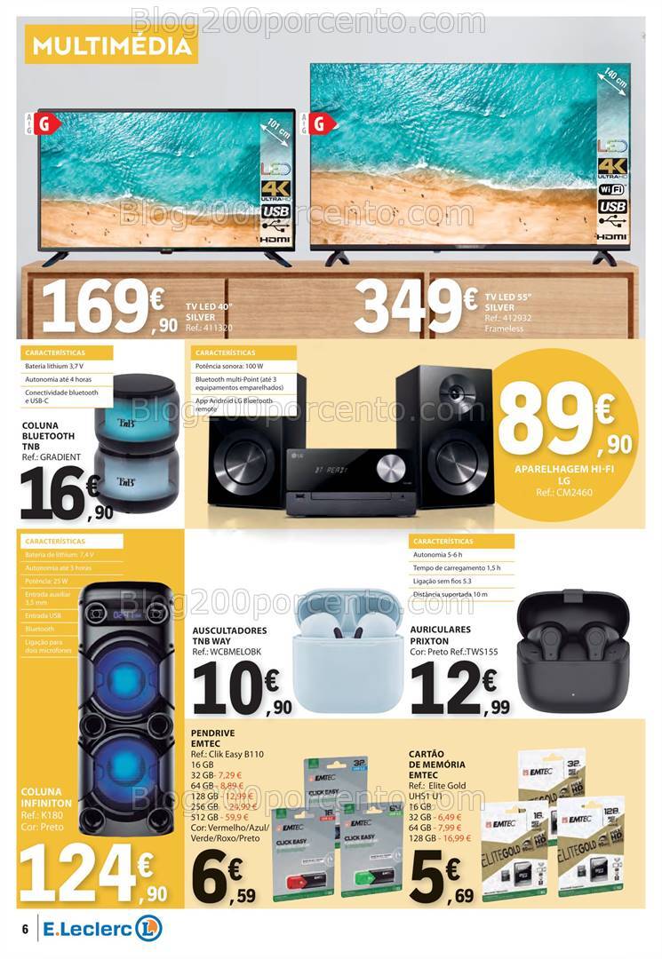 Antevisão Folheto E-LECLERC Bazar + Regresso às Aulas Promoções de 29 agosto a 11 setembro