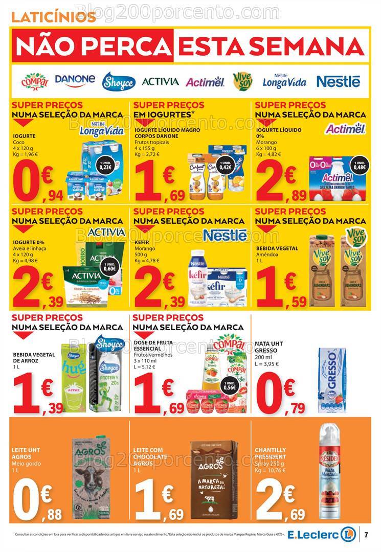 Antevisão Folheto E-LECLERC Promoções de 29 agosto a 4 setembro