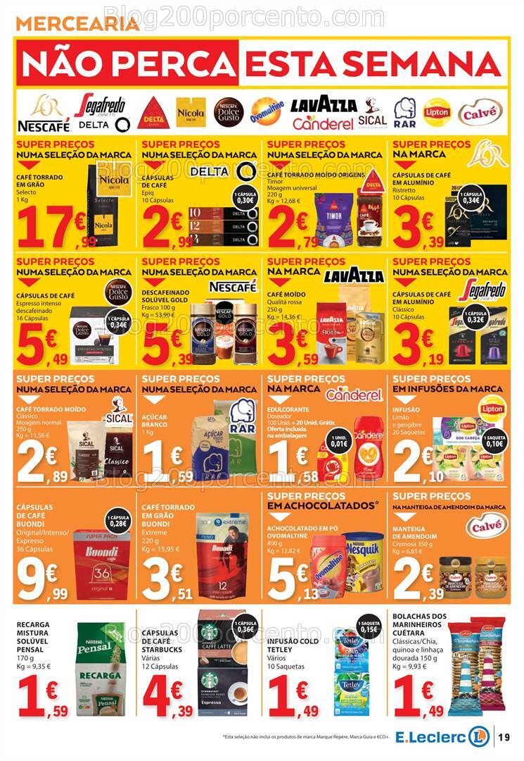 Antevisão Folheto E-LECLERC Promoções de 29 agosto a 4 setembro