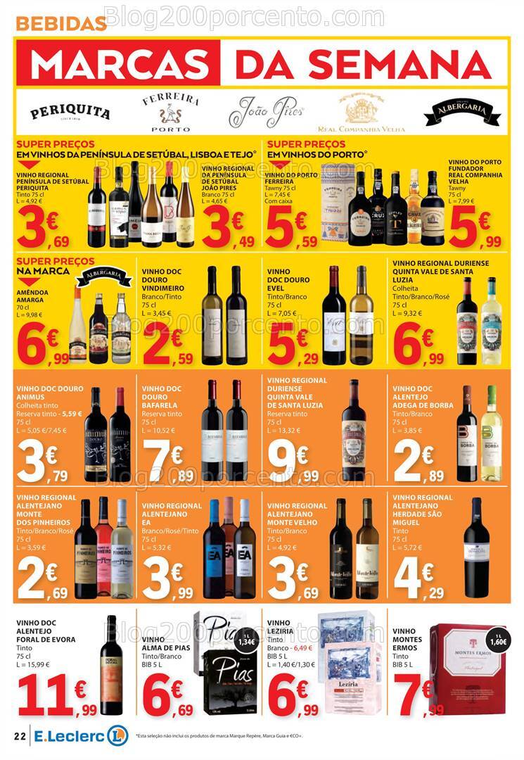 Antevisão Folheto E-LECLERC Promoções de 29 agosto a 4 setembro