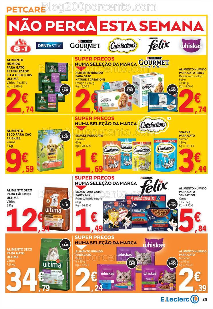 Antevisão Folheto E-LECLERC Promoções de 29 agosto a 4 setembro