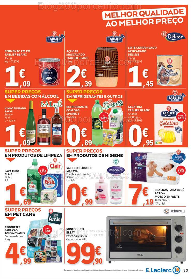 Antevisão Folheto E-LECLERC Promoções de 29 agosto a 4 setembro