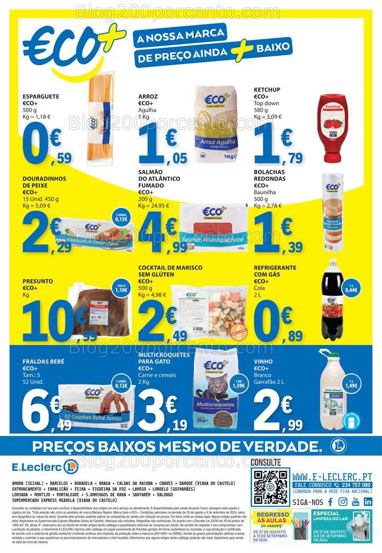 Antevisão Folheto E-LECLERC Promoções de 29 agosto a 4 setembro