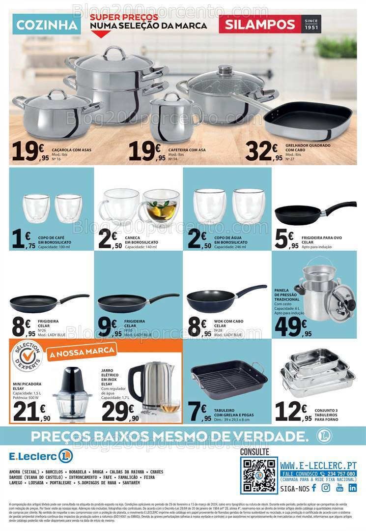Antevisão Folheto E-LECLERC Bazar Promoções de 29 fevereiro a 13 março