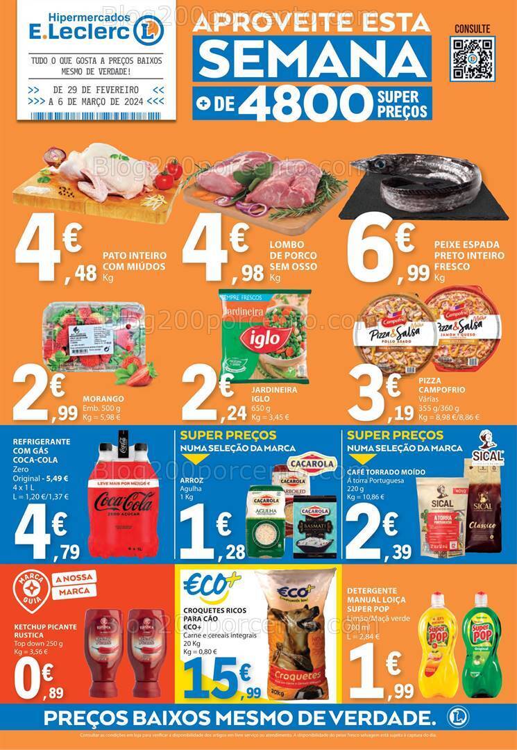 Antevisão Folheto E-LECLERC Promoções de 29 fevereiro a 6 março
