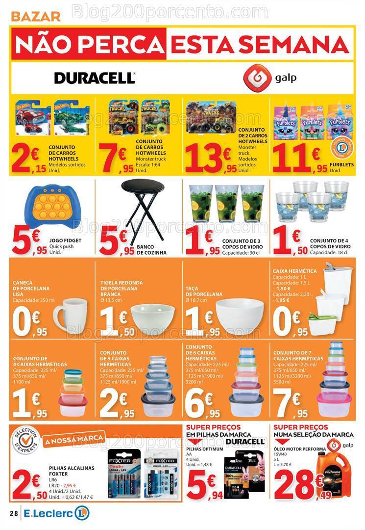 Antevisão Folheto E-LECLERC Promoções de 29 fevereiro a 6 março