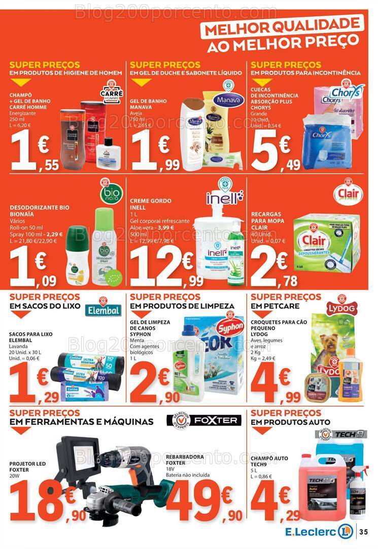 Antevisão Folheto E-LECLERC Promoções de 29 fevereiro a 6 março