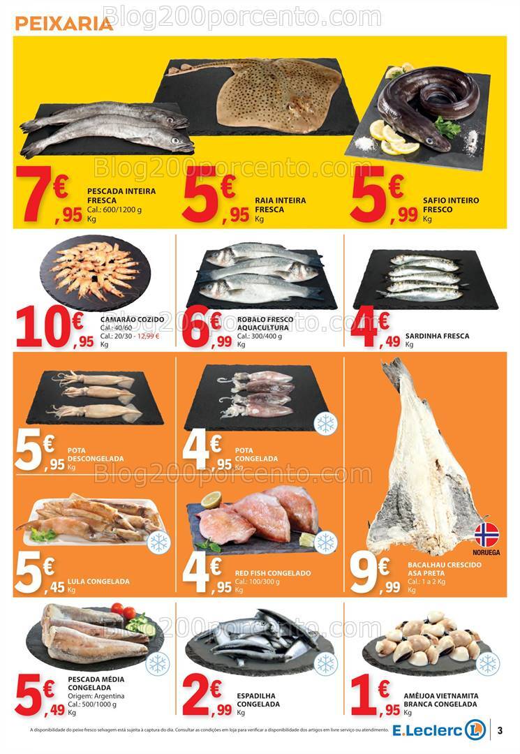 Antevisão Folheto E-LECLERC Promoções de 3 a 9 outubro