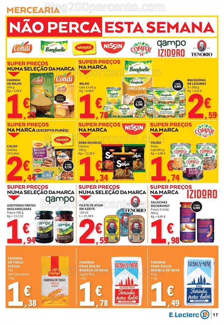 Antevisão Folheto E-LECLERC Promoções de 3 a 9 outubro