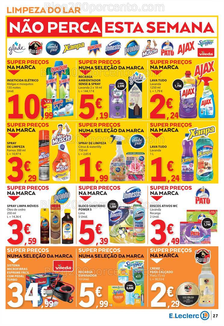 Antevisão Folheto E-LECLERC Promoções de 3 a 9 outubro