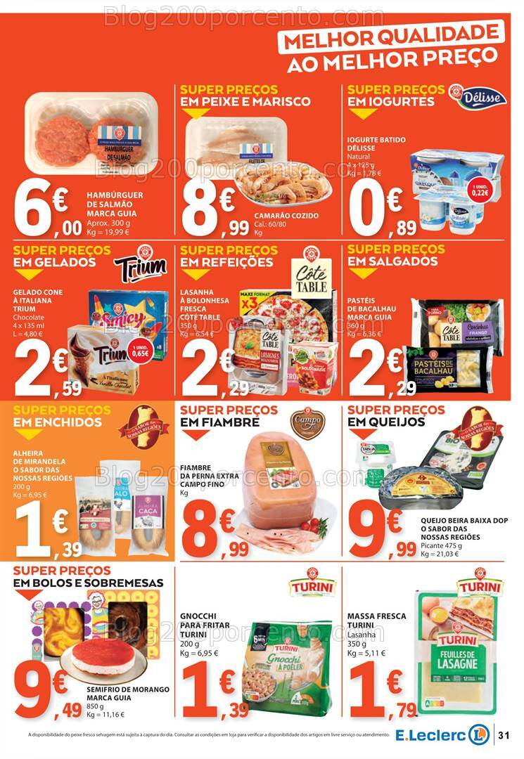 Antevisão Folheto E-LECLERC Promoções de 3 a 9 outubro