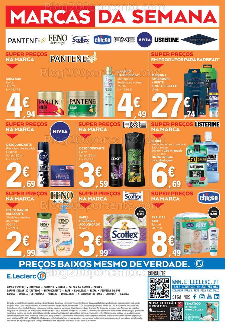 Antevisão Folheto E-LECLERC Promoções de 3 a 9 outubro