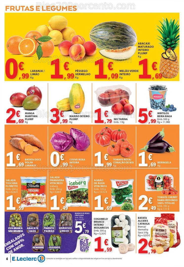 Antevisão Folheto E-LECLERC Promoções de 4 a 10 julho