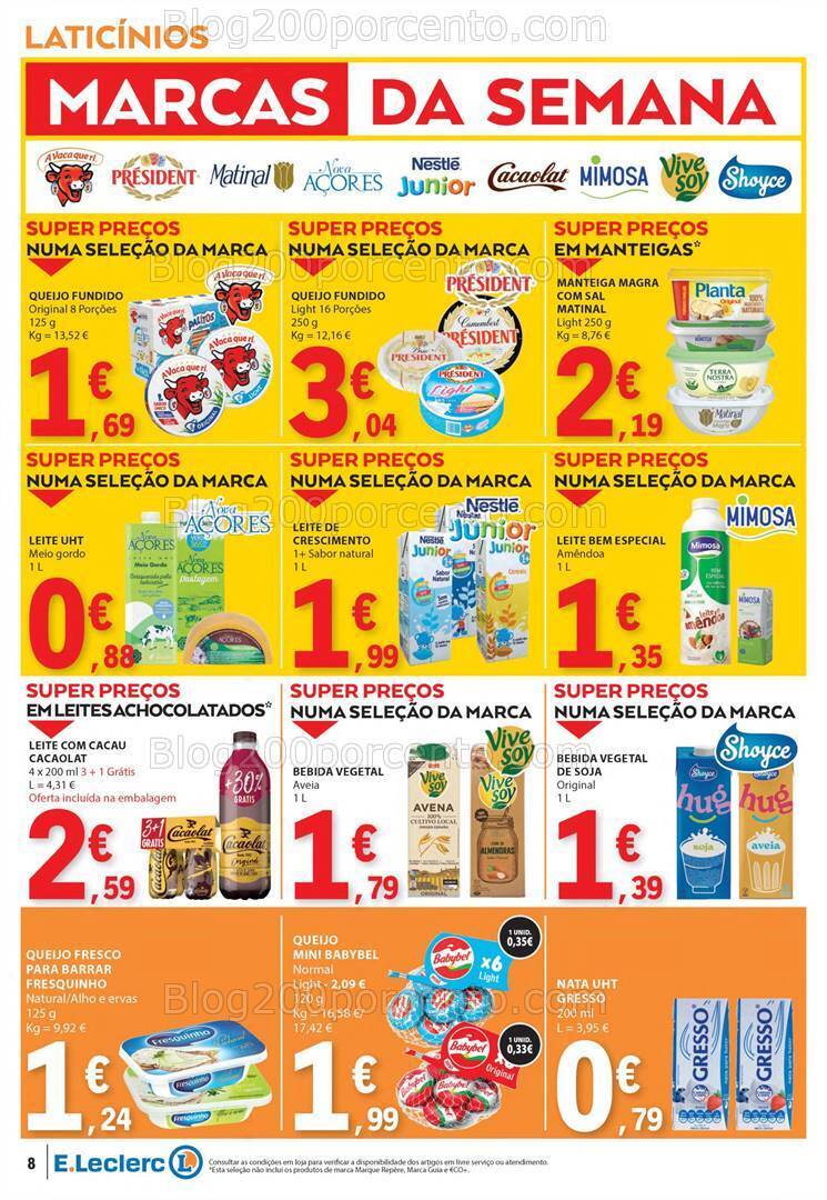Antevisão Folheto E-LECLERC Promoções de 4 a 10 julho