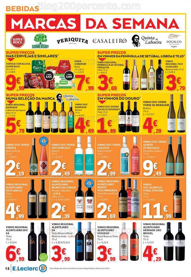 Antevisão Folheto E-LECLERC Promoções de 4 a 10 julho