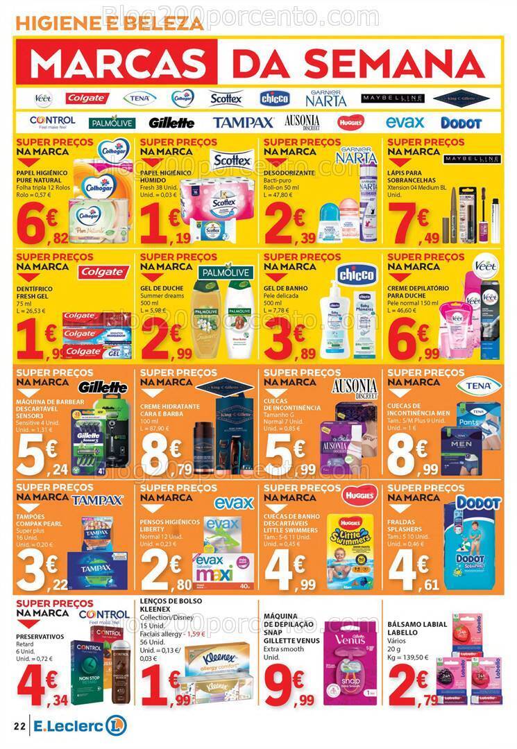 Antevisão Folheto E-LECLERC Promoções de 4 a 10 julho