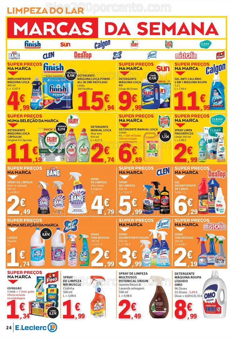 Antevisão Folheto E-LECLERC Promoções de 4 a 10 julho