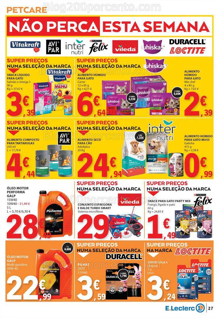 Antevisão Folheto E-LECLERC Promoções de 4 a 10 julho