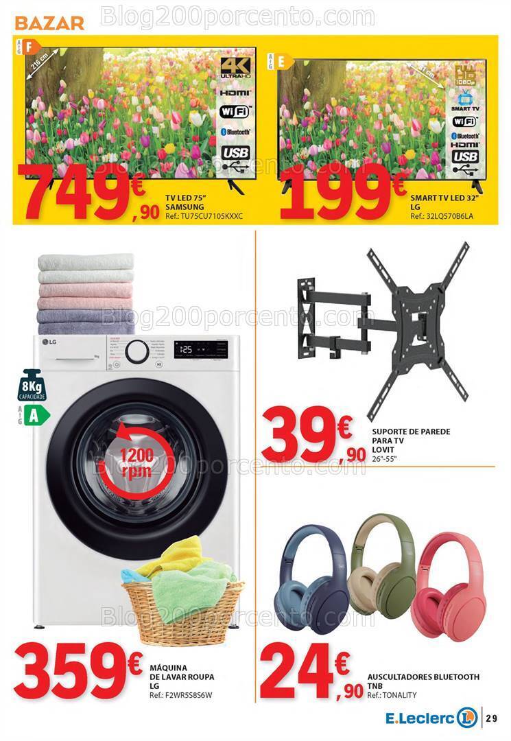 Antevisão Folheto E-LECLERC Promoções de 4 a 10 julho