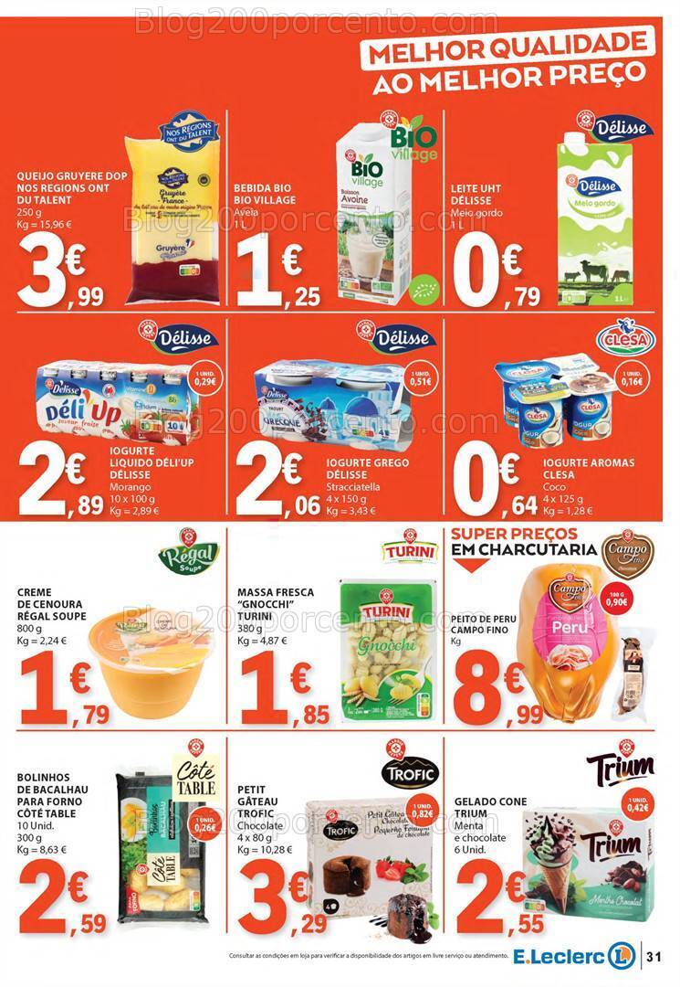 Antevisão Folheto E-LECLERC Promoções de 4 a 10 julho