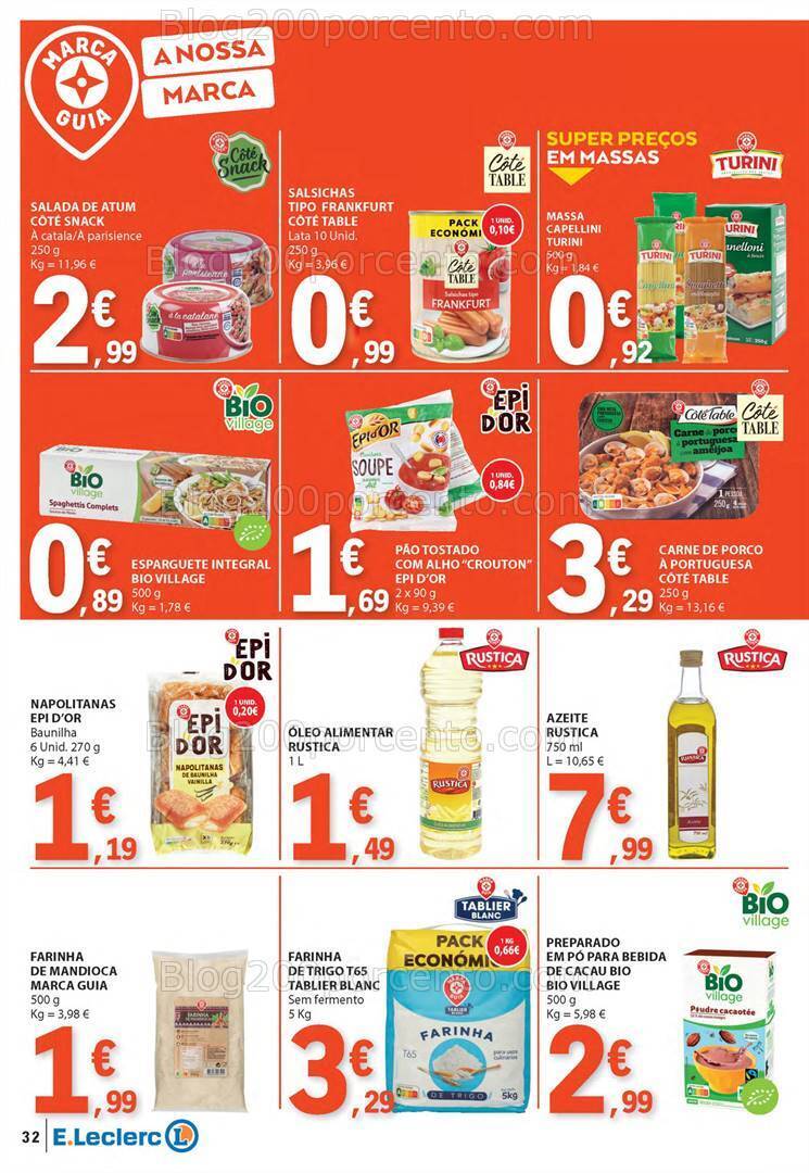 Antevisão Folheto E-LECLERC Promoções de 4 a 10 julho