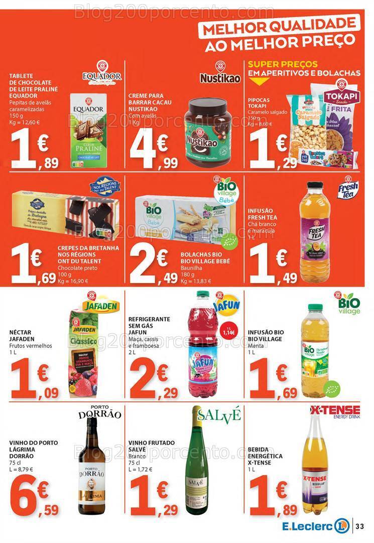 Antevisão Folheto E-LECLERC Promoções de 4 a 10 julho