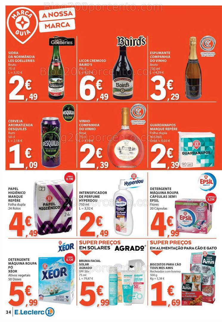 Antevisão Folheto E-LECLERC Promoções de 4 a 10 julho