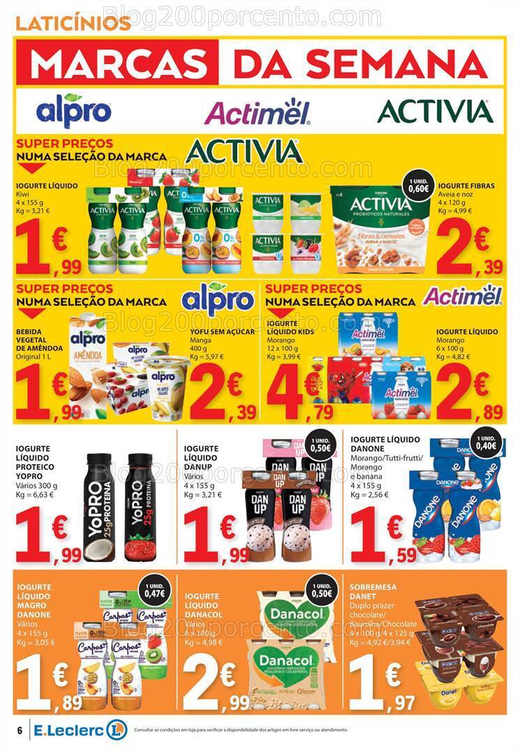 Antevisão Folheto E-LECLERC Promoções de 6 a 12 junho