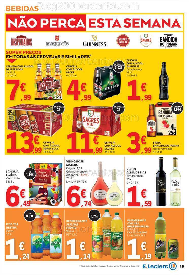 Antevisão Folheto E-LECLERC Promoções de 6 a 12 junho