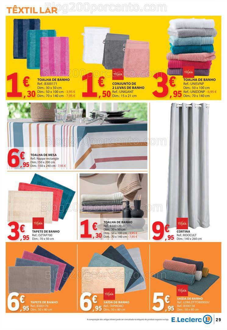 Antevisão Folheto E-LECLERC Bazar Promoções de 6 a 12 junho