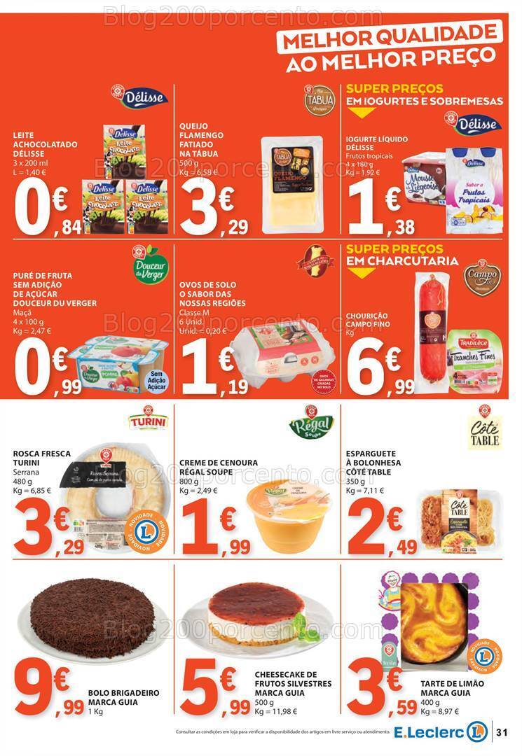 Antevisão Folheto E-LECLERC Marca Própria Promoções de 6 a 12 junho