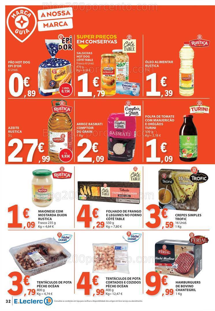 Antevisão Folheto E-LECLERC Marca Própria Promoções de 6 a 12 junho