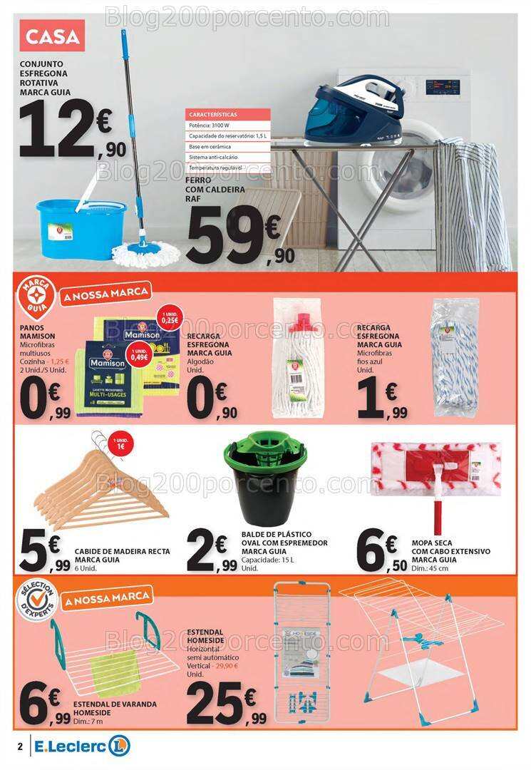 Antevisão Folheto E-LECLERC Bazar Verão Promoções de 4 a 17 julho