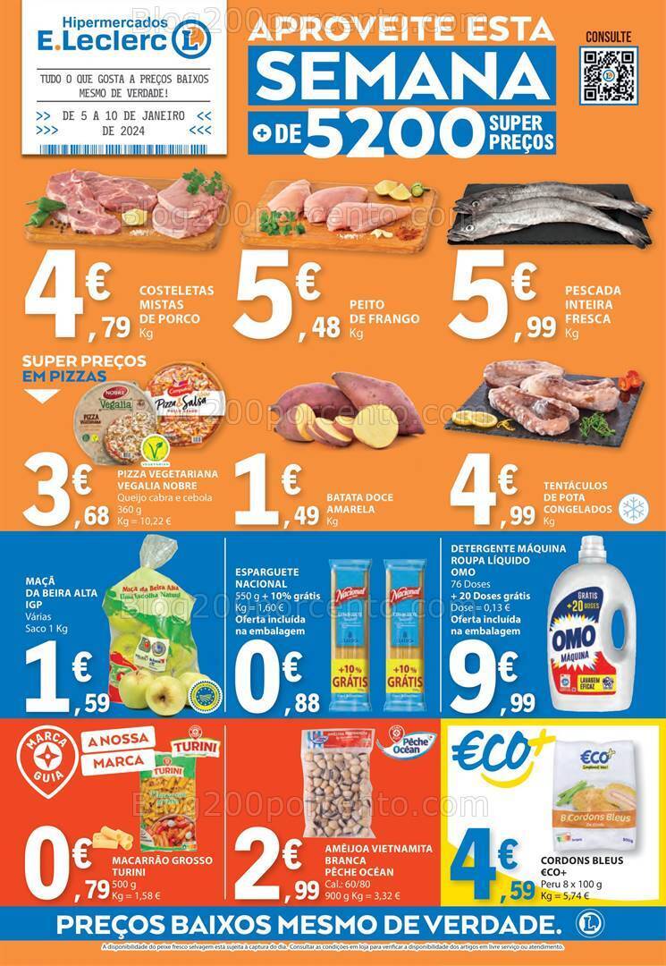 Antevisão Folheto E-LECLERC Promoções de 5 a 10 janeiro