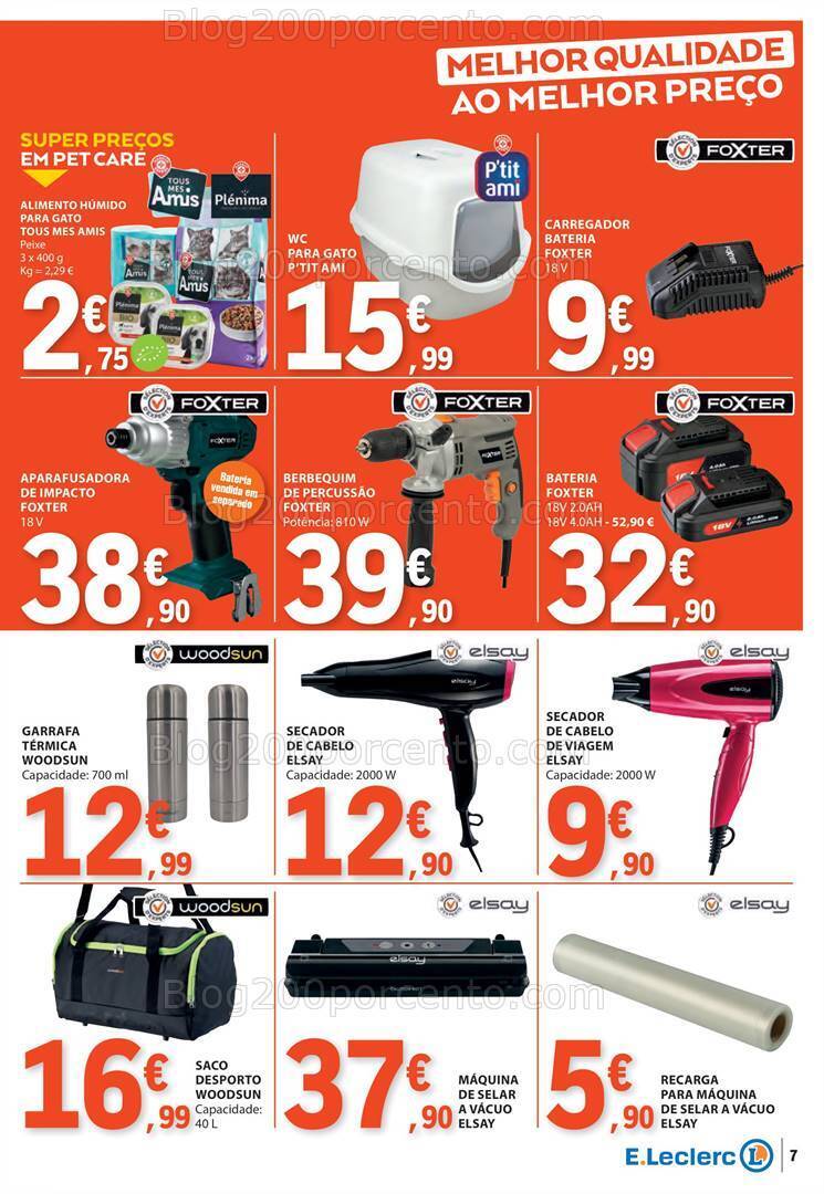 Antevisão Folheto E-LECLERC Promoções de 5 a 10 janeiro