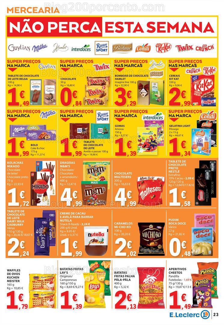 Antevisão Folheto E-LECLERC Promoções de 5 a 10 janeiro
