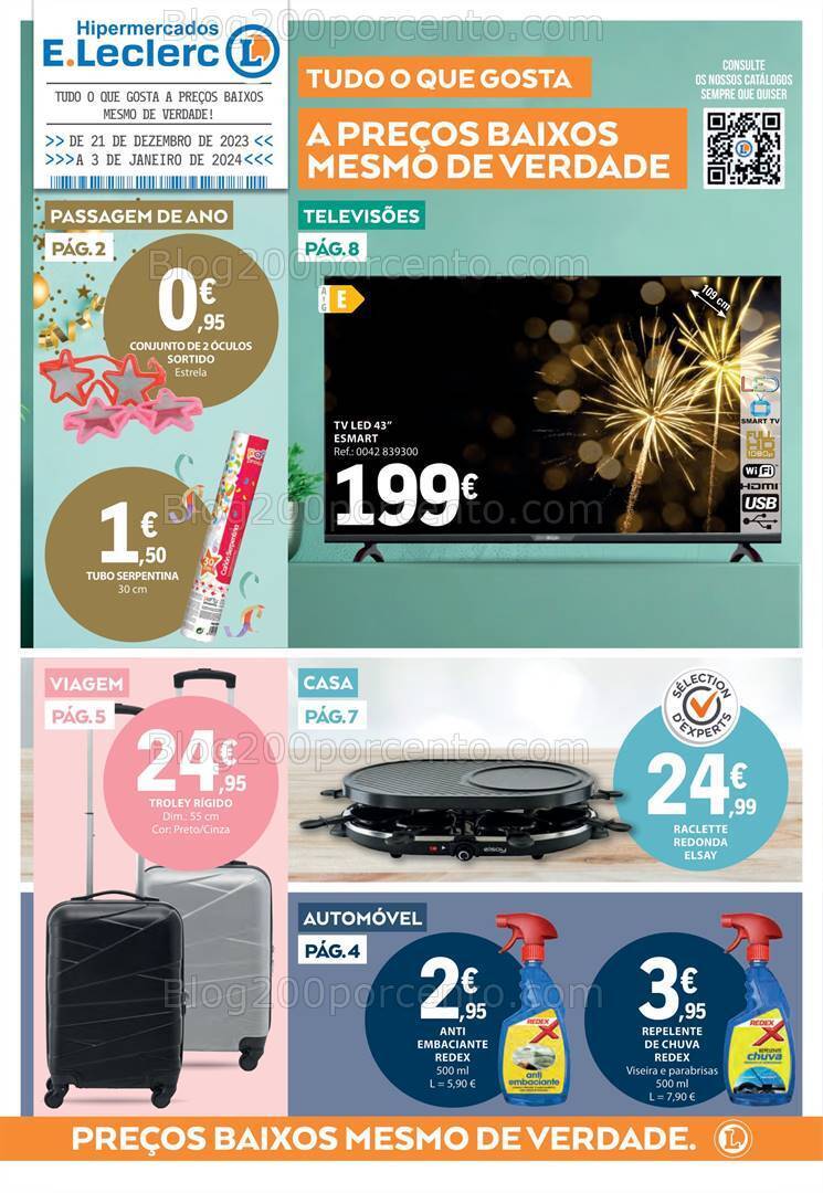 Antevisão Folheto E-LECLERC Bazar Promoções de 21 dezembro a 3 janeiro