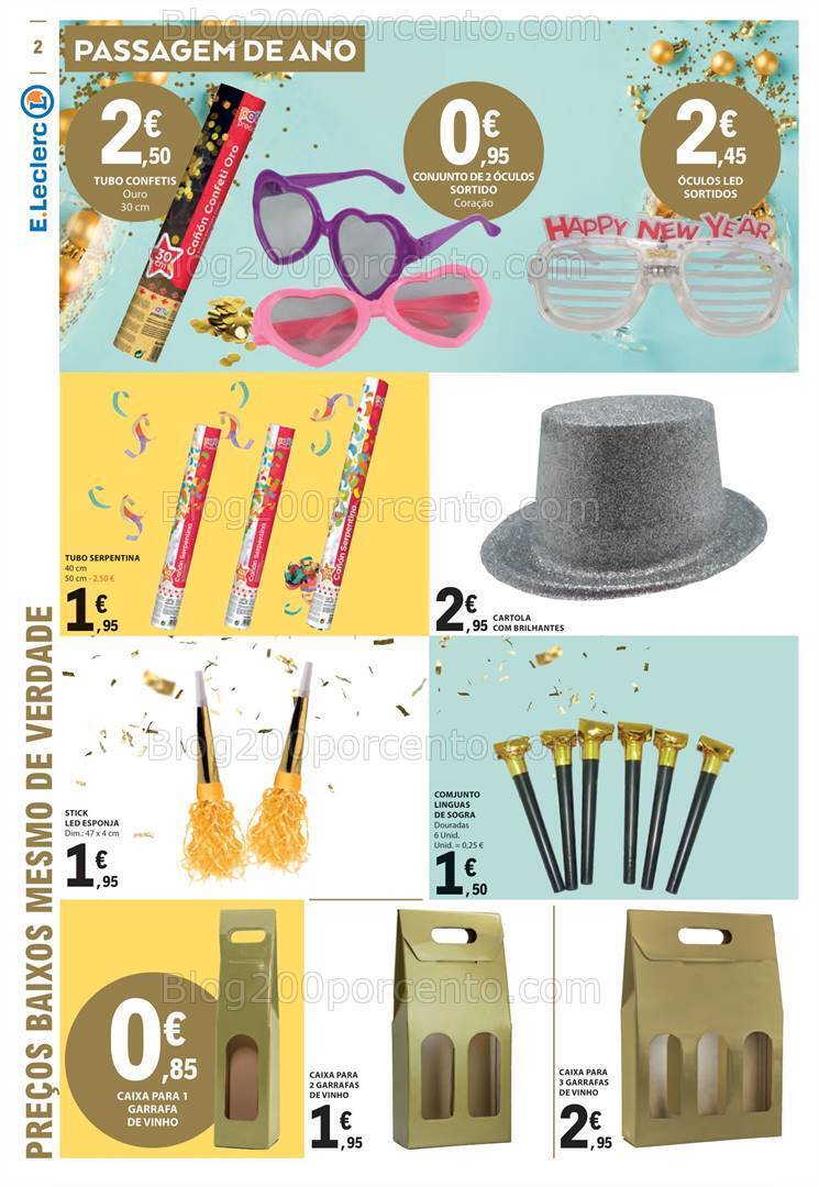 Antevisão Folheto E-LECLERC Bazar Promoções de 21 dezembro a 3 janeiro