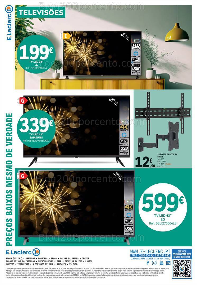 Antevisão Folheto E-LECLERC Bazar Promoções de 21 dezembro a 3 janeiro