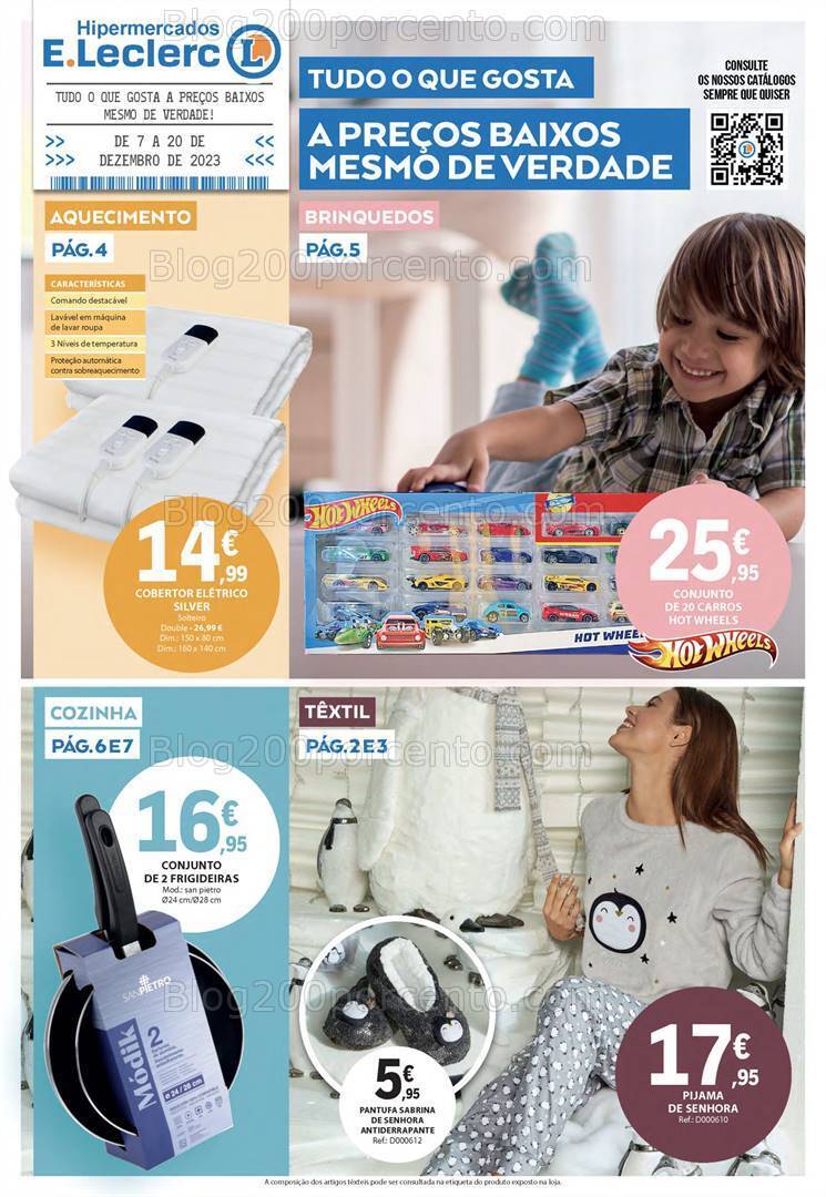 Antevisão Folheto E-LECLERC Natal Promoções de 7 a 20 dezembro